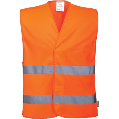 Portwest hi-vis c474 / Светлоотразителна жилетка с две ивици - hv оранжева l/xl (c474orrl/xl)
