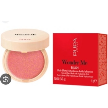 Pupa Wonder Me Blush - Руж с естествен ефект с хиалуронова киселина