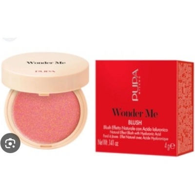 Pupa Wonder Me Blush - Руж с естествен ефект с хиалуронова киселина