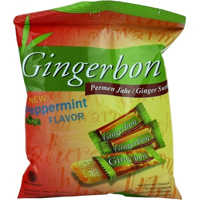 Gingerbon Zázvorové bonbony máta 125 g