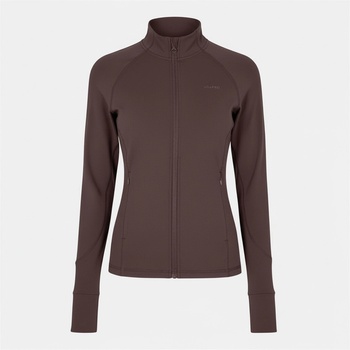 USA Pro Яке USA Pro Women's Core Fitness Long Sleeve Slim Fit Performance Training Jacket - Espresso