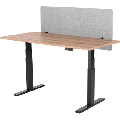 Liftor Silent akustický paraván na stôl 155 x 60 cm svetlošedý