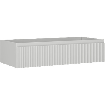 Mexen Rivel шкаф за баня под умивалник 100 см, 1 чекмедже, оребрена, сива мат - 91A20-10023-1-BF62 (91A20-10023-1-BF62)