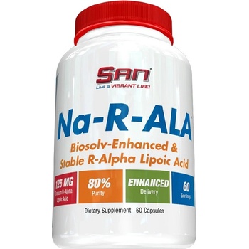 SAN Nutrition NA-R-ALA 125mg, 60 Capsules