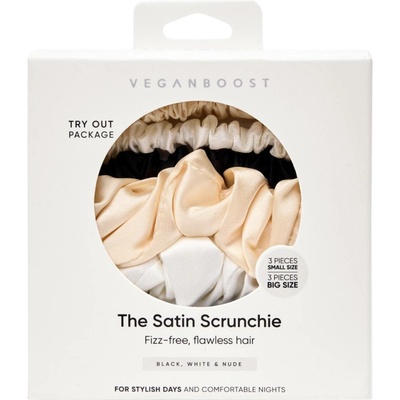 Veganboost Saténové gumičky, mix - 6 ks