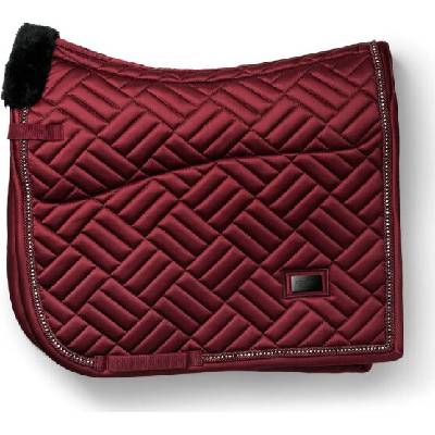 Equestrian Stockholm Podsedlová dečka Vegan Fur crystal bordeaux