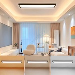 Brilagi - LED осветително тяло за баня FRAME LED/50W/230V 3000/4000/6000K IP44 черно (BG0697)