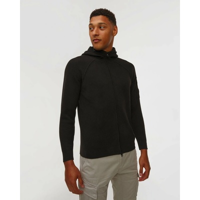 C.P. Company Lambswool GRS Hooded Full Zip Sweater čierna