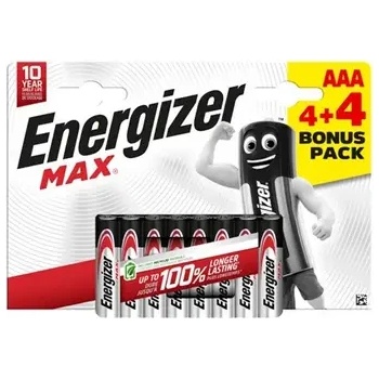 Image 1 of Energizer АЛКАЛНИ БАТЕРИИ enr max alk aaa 4+4 chp8 energizer (e303328001)