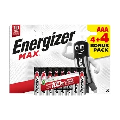 Energizer АЛКАЛНИ БАТЕРИИ enr max alk aaa 4+4 chp8 energizer (e303328001)