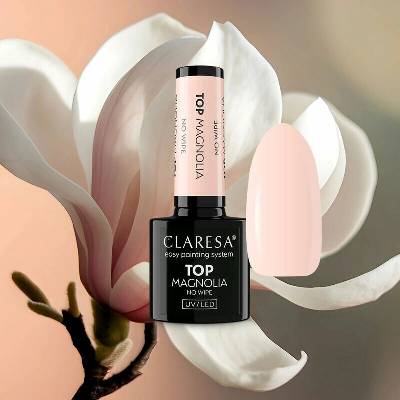 Claresa Top No Wipe Magnolia vrchný gél lak 5 g