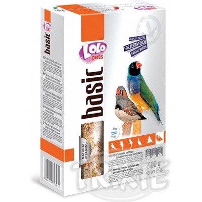 Lolo pets Basic Zebřička 0,5 kg