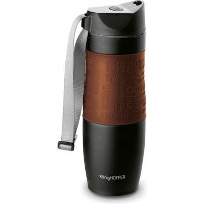 Konighoffer termohrnek 480 ml hnědý nerezová ocel