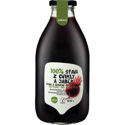 Zdravo Organic Šťáva řepa - jablko 100% 0,75 l