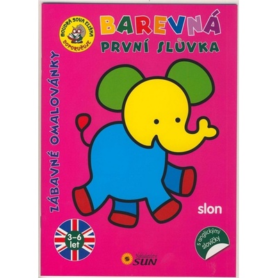 Slon - Barevná první slůvka s anglickými slovíčky