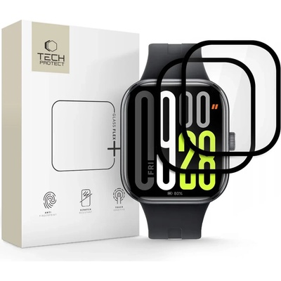 Tech-Protect Hybrid Fit+ 2 бр Xiaomi Redmi Watch 5 черно протективно стъкло (5906302361809)