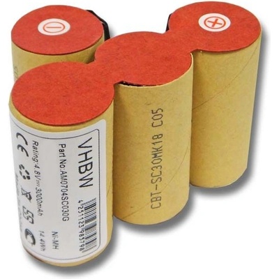 VHBW Батерия за Vileda AS-193E9A, 3000 mAh (800108468)