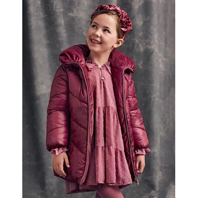 Abel & Lula Двулицево зимно яке в червено за момиче Abel&Lula