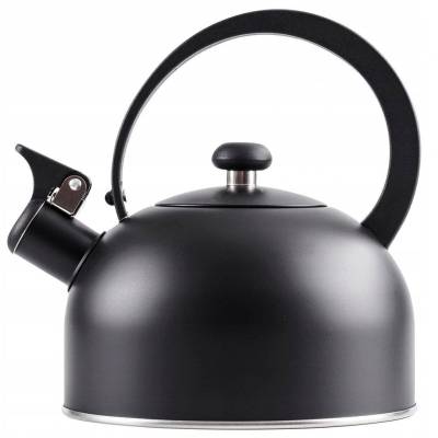 ORION електрическа кана с свирка от неръждаема стомана 2 литра черна (ORI_199015)