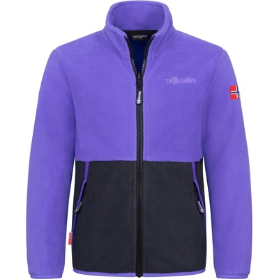 TROLLKIDS Детско поларено яке Trollkids Kid's Storfjord Jacket Fleece jacket - Wisteria Purple / Black - размер 152 (EU) (703-4008-1019)