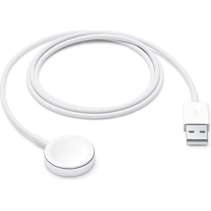 Apple Магнитен кабел за зареждане за Apple Watch, 1 м, бял (MW6A3)
