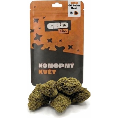 CBDčko CBD květy OG Rollex Kush THC do 0,5% 1 g – Zboží Dáma