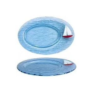 3D the glassware company D-Плато овал 18х26см(1345-94-012)sail (0103234)