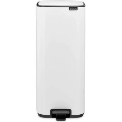 Brabantia Кош за боклук Brabantia Bo Pedal 1010120, 30 л, Леко затваряне, Противоплъзгаща основа, Бял (1010120)