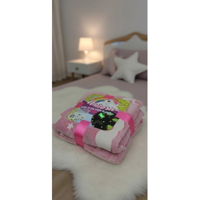 Mikro Trading Deka duhová s jednorožci ve tmě svítící