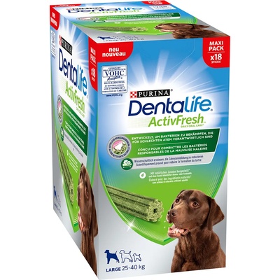 Dentalife 25% намаление! Лакомства за кучета Purina Dentalife Snacks - големи кучета, 36 пръчици