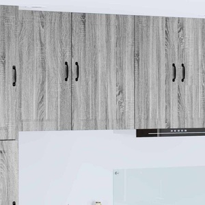 vidaXL Стенен шкаф LUCCA Сив Сонома 50 x 31 x 80 см (885041)