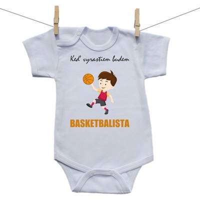 Boodyy Body s krátkym rukávom Keď vyrastiem budem basketbalista
