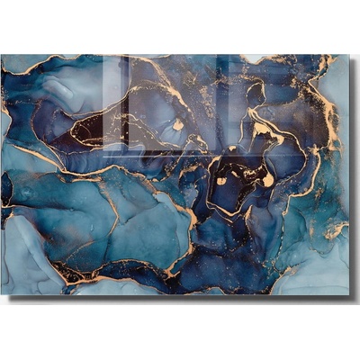 Wallity Dark Marble obraz modrá/zelená/tyrkysová