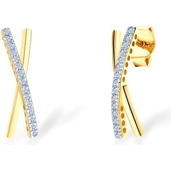 SAVICKI Обеци Savicki: злато, кубичен цирконий