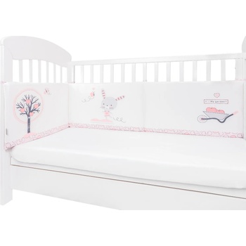 KikkaBoo Обиколник с дунапрен Pink Bunny 210см (41101080049)