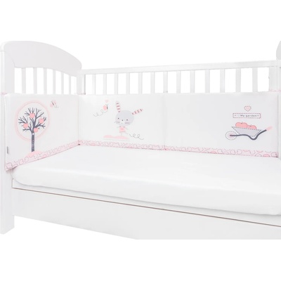 KikkaBoo Обиколник с дунапрен Pink Bunny 210см (41101080049)