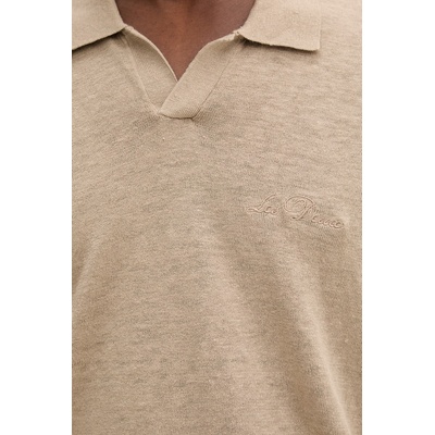Les Deux тениска с яка мъжка ленена Emmanuel (1001298)