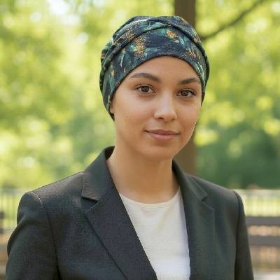 Ebbie bavlněný turban-lotus-bez kamínkového loga SMARAGDOVÉ LISTY