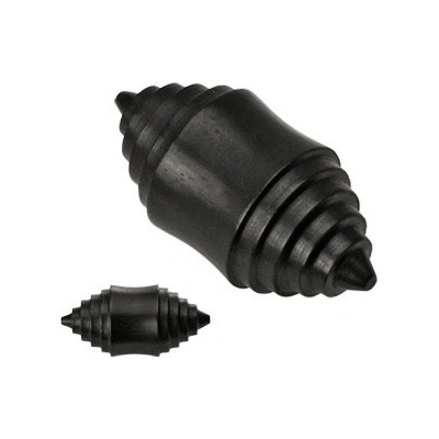 Šperky eshop plug do ucha vrták ebenové dřevo Y12.11