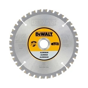 DEWALT нож за безжични триони за рязане на алуминий, FTG 3°, 165 x 20 мм, 36 зъба DT1911 (DT1911)
