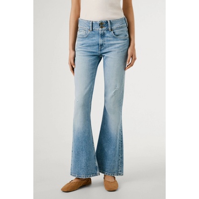 Pepe Jeans Dámské džíny FLARE JEANS MW VENUS denim