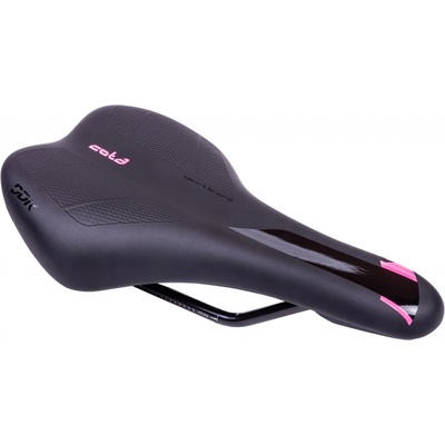 Sedlo DDK F24 SEMI PU černo-růžové