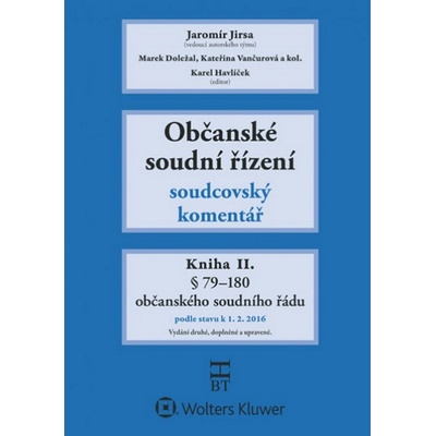 Občanské soudní řízení Kniha II. - Jaromír Jirsa