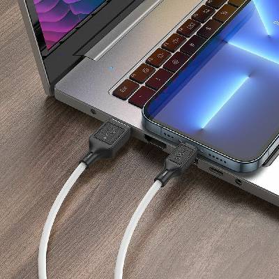 Hoco X90 USB A to Lightning 2.4A 1m bílý