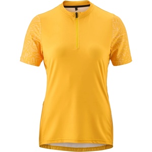 Gonso Дамска фланелка с къс ръкав за колоездене Gonso Women's Adventure Jersey Halfzip Cycling jersey - Glowing Gold - размер 34 (EU) (156-2642-0311)