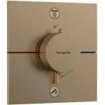 Hansgrohe ShowerSelect Comfort E 2-функционален термостатичен смесител за душ, матиран бронз (15572140)