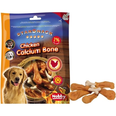 Nobby StarSnack Chicken Calcium Bone kalciová kosť s kuraťom 375 g