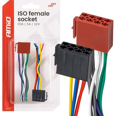Konektor ISO samica CCA 5A 12V AMIO
