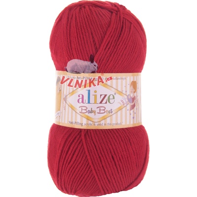 Alize Příze Baby Best Varianta: 56 červená