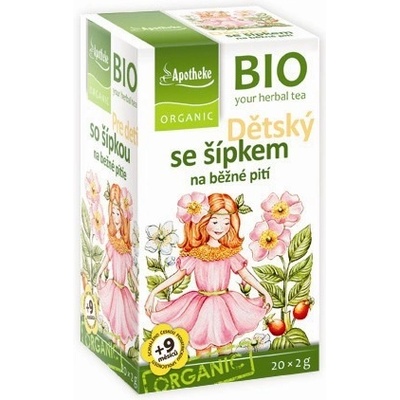 Apotheke Green BIO ovocný se šípkem 20 x 2 g